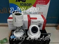 PAKET CCTV HIKVISION 4CHANNEL 2 KAMERA 2.0MP 1080P FULL HD KOMPLIT