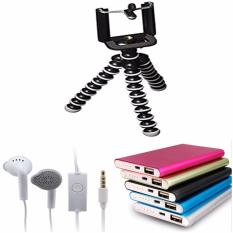 Paket Hemat Tripod Mini Gorilla+Power Bank Slim+Handsfree Samsung