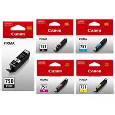 Paket Murah Canon 751 PGBK/BK/C/M/Y