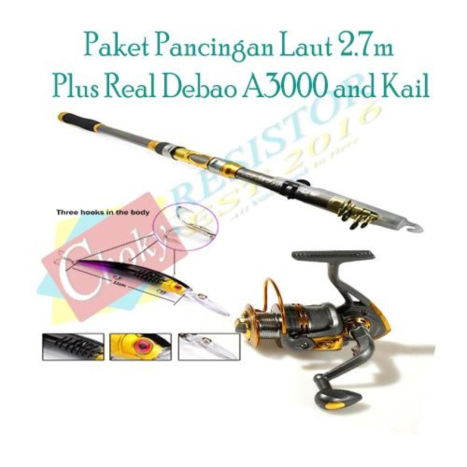 Paket Pancingan Laut Joran Yuelong 2.1m Plus Reel Debao DB3000A