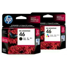 Paketan Tinta Hp 46 Black Tri Colour Ink Advantage