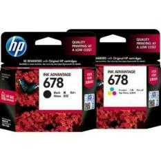 Paketan Tinta Hp 678 Black Tri Colour Ink Advantage