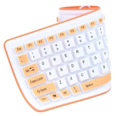 PALIGHT Silikon Dapat Dilipat Keyboard Kabel USB Fleksibel Lembut Tahan Air-Intl