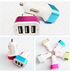 PALING LAKU DAN DICARI Car Charger 3in1 Port Usb colokan lighter samsuung android applee mobil TERLARIS