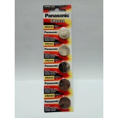 Panasonic Lithium 3 Volt Baterai Batre Kancing CR2032 utk Jam Tangan, Remote, Kalkulator Ori Original Asli.