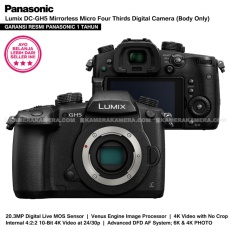 Panasonic Lumix DMC-GH5 Body Only - Kamera Mirrorless GH5 20.3 MP 4K WiFi + Bluetooth (RESMI) Free V-Log L firmware update
