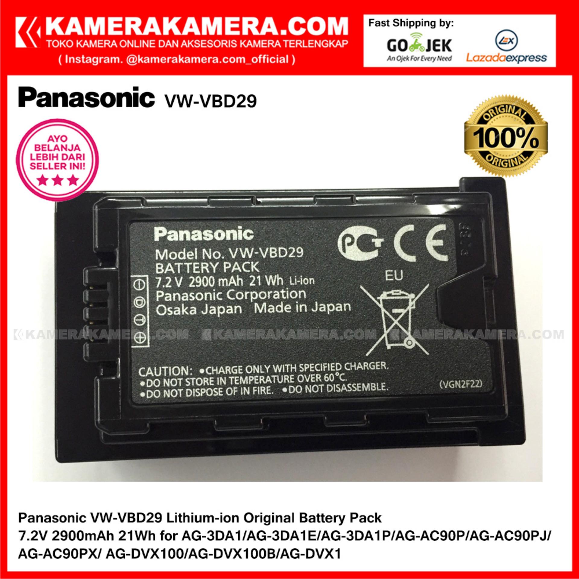 Panasonic VW-VBD29 Lithium-ion Original Battery Pack 7.2V 2900mAh 21Wh for AG-3DA1/AG-3DA1E/AG-3DA1P/AG-AC90P/AG-AC90PJ/AG-AC90PX/AG-DVX100/AG-DVX100B/AG-DVX1