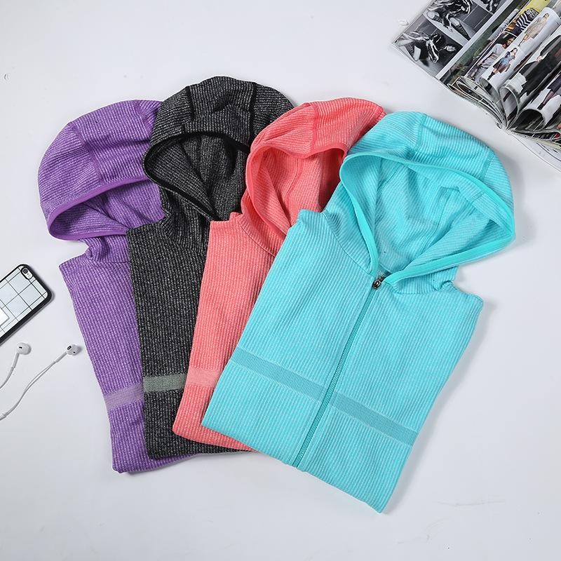 Panda Online Wonmen Night Reflective Zipper Hoodie Sweatshirt Sweater Slim fit - intl