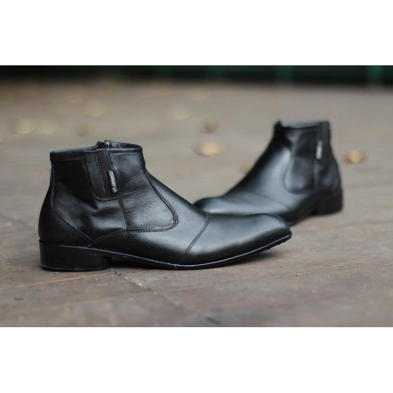 pantopel boots kulit pria sepatu slip on loafers kerja formal casual handmade kickers cevany Bally