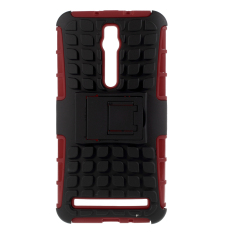 PC dan TPU Cover untuk Asus Zenfone 2 ZE550ML ZE551ML (Merah)