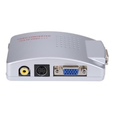 PC Laptop VGA Ke TV RCA Komposit S-video Konverter-Internasional