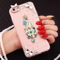 PC + TPU Anti-drop Diamond Soft Shell + Lanyard Case Cover untuk Vivo X7 (Danau Biru Merak + Anda Bisa Menemukan Harga Penutupan, Pembukaan, Tertinggi + Lanyard) -Intl