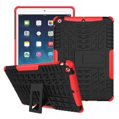 PC + TPU Hybrid Armor Kickstand Case for Apple iPad Air(Red) - intl