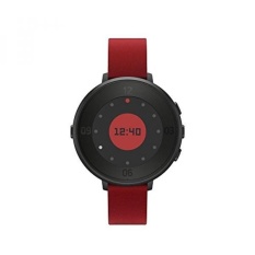 Pebble Waktu Sepanjang 14 Mm Pintar Jam Tangan untuk Apple/Perangkat Android-Hitam/Merah-Internasional