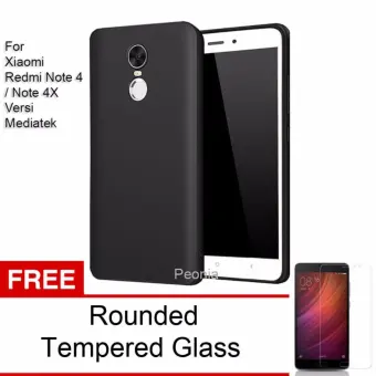 Peonia Anti Fingerprint Premium Quality Grade A Ultraslim Hybrid Case for Xiaomi Redmi Note 4 Mediatek