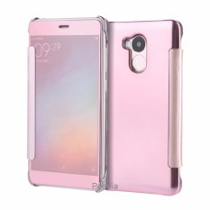 Peonia Mirror Flip Cover Case for Xiaomi Redmi 4s / Prime / Pro - Rose Gold