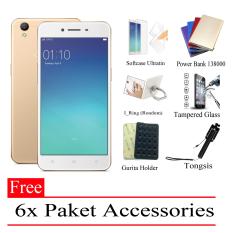 PheyPhey Oppo A37 Ram 2GB/16GB (Free 6x Paket Accessories) Gold - Smarphone