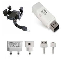Phone Holder Motor Untuk HP / GPS Free Charger Samsung Galaxy S4 + Flasdisk Toshiba 8GB