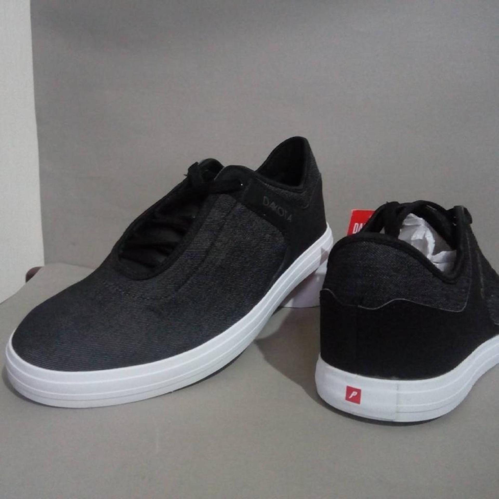 Piero Sepatu Sneakers Dakota - Black White