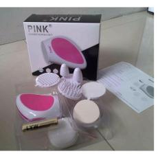 Pink Skinner Set Korea Cool Foom Alat Pembersih Make Up Kulit Kencang