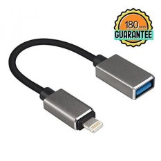 Pimple Lightning Ke USB OTG Cable Premium 8 Pin untuk USB OTG Adapter untuk Semua Lightning Antarmuka Melalui IOS 9.2 Di Atas Sistem (Termasuk IOS 10.3 Sistem dan Di Atas Sistem) (OTG)-Intl
