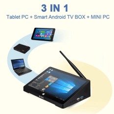 Pipo X8PRO Mini PC Dukungan untuk Windows 10 + Android 5.1 Dual OS Smart TV Box Intel X5-Z8350 64 Bits 2 GB/32 GB Bluetooth 4.0 Wi Fi 100 M LAN HD Media Player Steker AS-Internasional