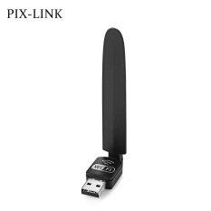 PIX-LINK LV-UW10S WiFi Dongle 150 M USB Adapter Portable Router 2.4 GHz (Hitam)