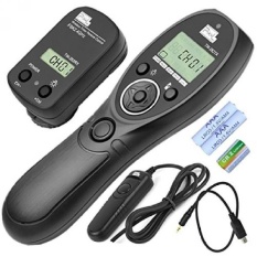 PIXEL TW-282 E3 Nirkabel Shutter Remote Control Release + RC-201/E3Remote Shutter Release Cable untuk Canon DSLR Kamera- INTL