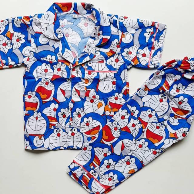 PIYAMA ANAK/Tidur Piyama/Anak Sd/Anak/Murah Wanita/Tidur Wanita/Dalam Wanita/Sekolah/ DORAEMON
