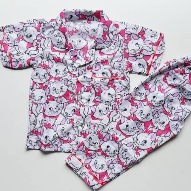 PIYAMA ANAK/Tidur Piyama/Anak Sd/Anak/Murah Wanita/Tidur Wanita/Dalam Wanita/Sekolah/ MARRY CAT