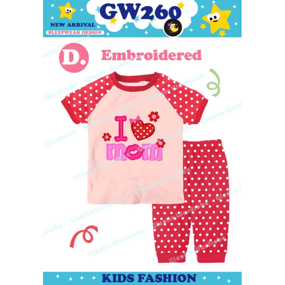 Piyama GW260 D Kids - Baju Tidur Anak Perempuan