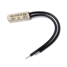 Plastic/Bimetal 55℃ Temperature Control Switch Thermostat Normal Open/Closed - intl