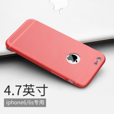 Disepuh Warna Phone Case untuk Apple IPhone6 IPhone 6 S Case Telepon PHONE Cover 4.7 Inch (Merah) -Intl