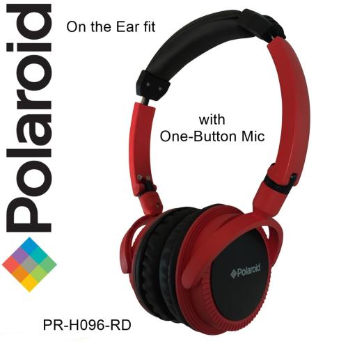 Polaroid headphone on ear fit with soft 