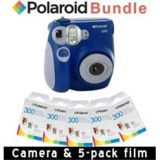 Polaroid PIC-300 Instant Camera Di Blue + Aksesori Kit-Intl
