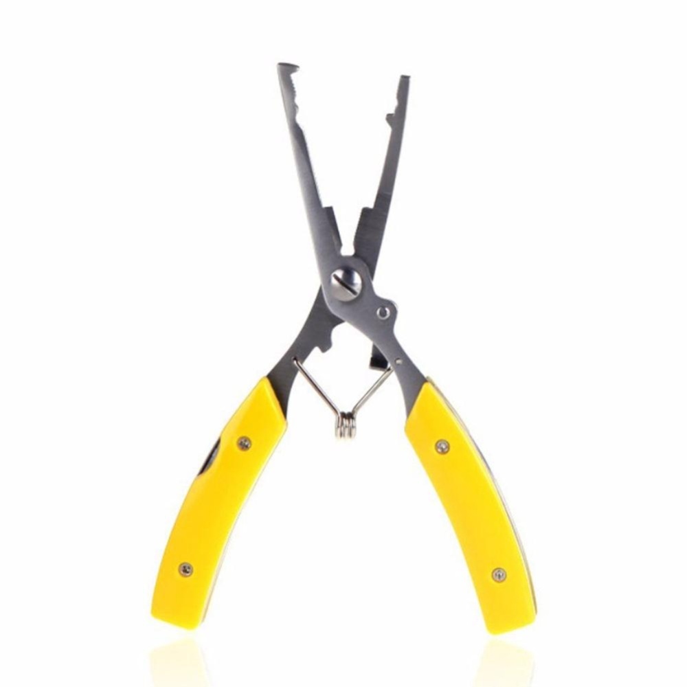 Dipoles Anti Karat Pancing Tang Tahan Air Asin 5-Dalam-1 Multi Menggunakan Memotong Jalinan Jalinan Umpan dan Dilepas timbangan Ikan Warna: kuning Keterangan: Standar-Internasional