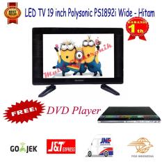 Polysonic LED TV 19 Inch PS 1892 Wide Free DVD Asatron Promo -Khusus pengiriman Jabodetabek