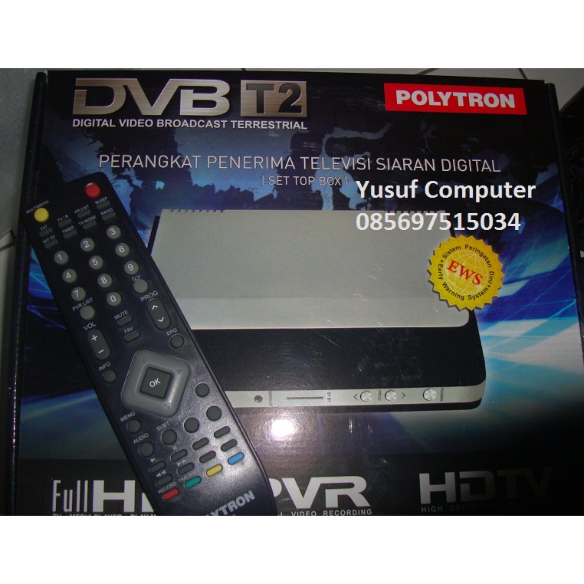 V88 – Jualan line berbagai Produk Terbaru Polytron PDV500T2 Set Top Box DVB T2 TV Digital dan Media Player Hitam