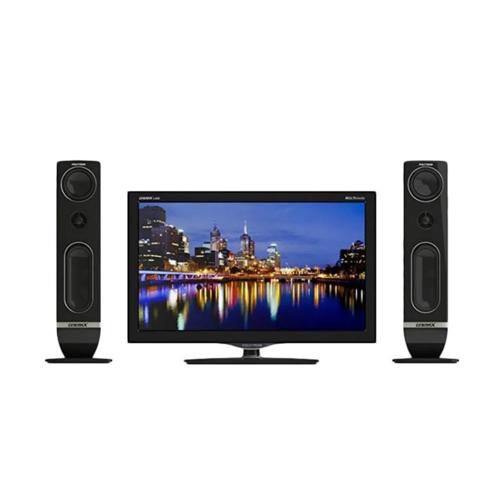 Polytron Tower CinemaX PLD24T810 Hitam TV LED [24 Inch]