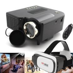 Portabel Ug28 + Mini LED Proyektor HDMI Hitam Bioskop Rumah PC Laptop VFA AV USB SD