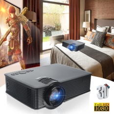 Portable 3000 Lumens HD 1080 P 3D Multimedia Proyektor LED Home Theater HDMI USB Steker AS-Internasional