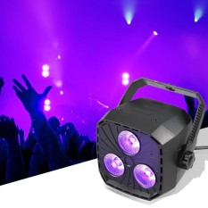 Portable 3*8 W RGBW Lighting 4 In 1 Zoom DMX Mini Par Light DJ Par DMX LED PAR Light untuk Disco Pesta Pernikahan Stage Show Uplighting Lampu Remote Control-Intl