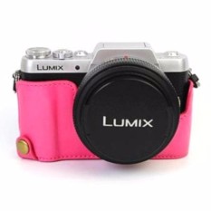 Portable dan Ringan Setengah Body Kamera Case dengan Wrist Strap PUCamera Hard Bag untuk Panasonic GF7 GF8-Intl