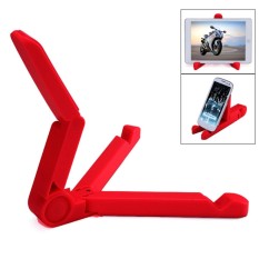 Portable Foid Stand - Holder Stand Ipad / Tablet / iPhone / Smartphone - Merah