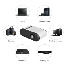 Portable Kit LCD Proyektor Multimedia Home Theater Dukungan 1080 P HDMI USB TF Card AV EU Plug-Intl