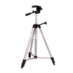 Portable Lightweight Tripod Stand 3-Section Aluminium Legs - WT-330A - Silver Black