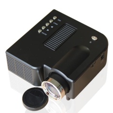 Portable Mini Home Theater LED LCD Proyektor 1080 P AV SD VGA USB HDMI + Remote-Intl