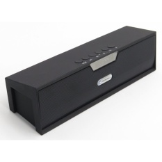 Portable Nirkabel Bluetooth Hands-free Musik Speaker dengan TF Kartu UDisk LCD Stereo Display. FM Radio (Hitam)-Intl