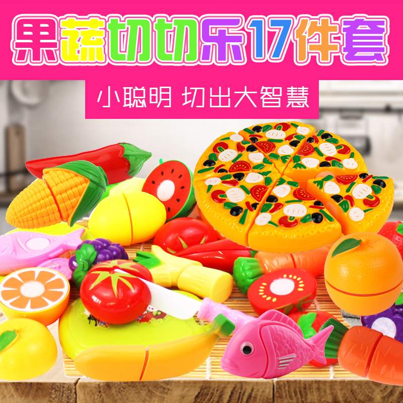 Potong Set Memotong Buah Mainan Dapat Memotong Pizza Mainan