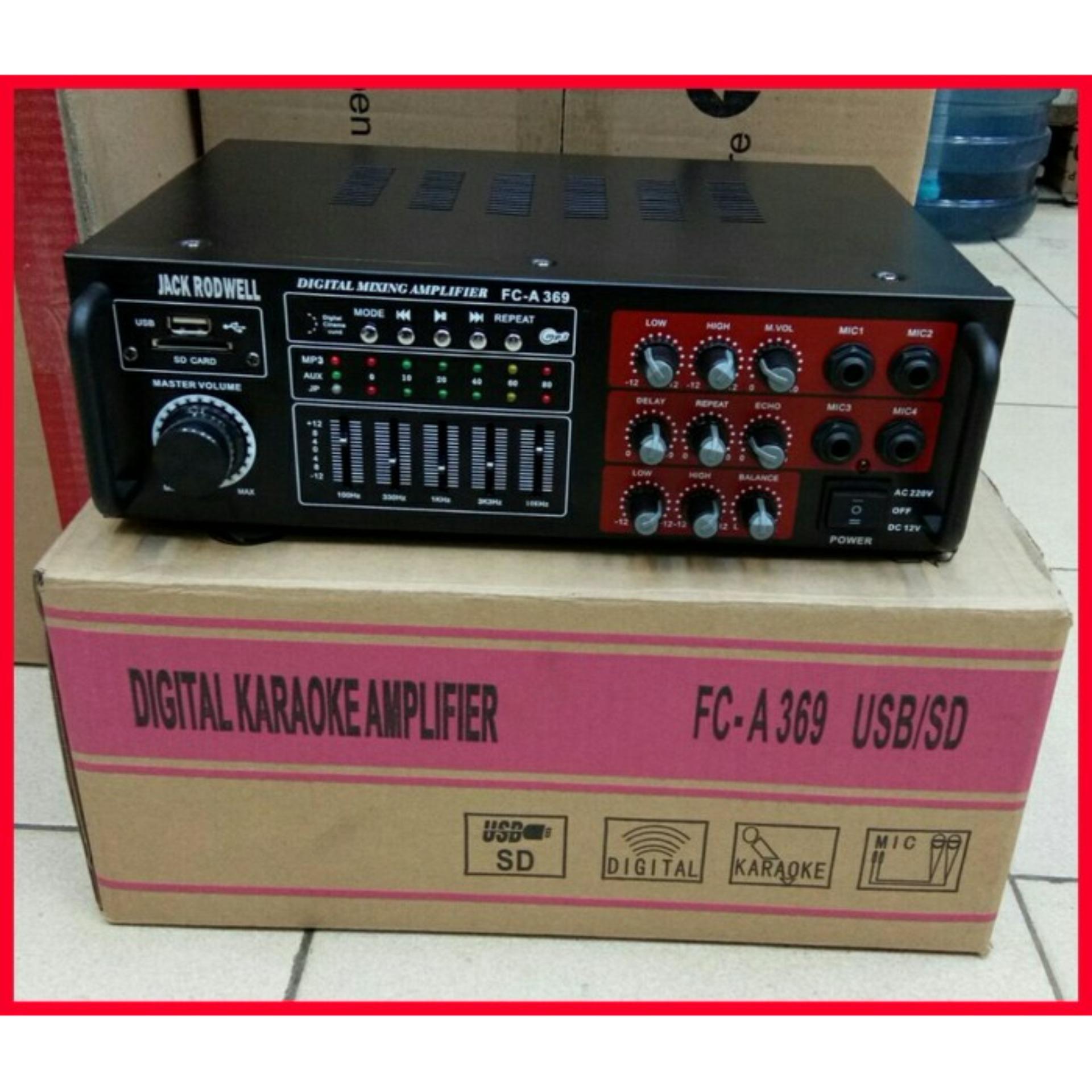 Power Amplifier 100% ORIGINAL JACK RODWELL FIRTS CLASS FC-A 369 USB MP3 bluetooth bluetoot amplifier ampli profesional power mixer with usb sd card player karaoke system